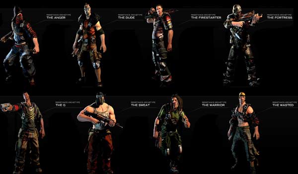 Brink – Resistance Character Selection